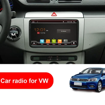 Eunavi Android 9.0 2 DIN Avto GPS IGRALEC za Seat Altea Toledo VW GOLF 5/6 Polo, Passat B6 CC Tiguan Touran RADIO RK3399 4G+64 G