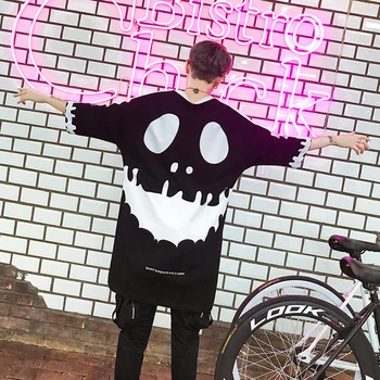 Fahion mens 2020 oblikovalec hip hop t srajce prevelik tiskanih vrh tees za moške pisane ulične Camisetas Joker Hombre