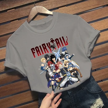 Fairy Tail Majica s kratkimi rokavi Moški Smešno Poletje Vrhovi Risanka Grafiko Tees Harajuku Unisex Anime Vroče T-shirt Moški