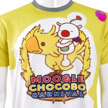 FF15 Moogle Chocobo T-shirt Final Fantasy XIV Noctis Lucis Caelum t shirt Klobuk Kostum Pustni Moški Majica Kratek Rokav Tee Cosplay
