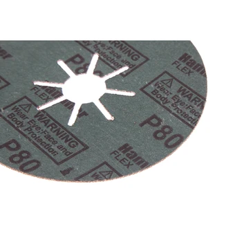 Fiber brusilni disk Kladivo Flex 243-010, 125 mm, P80, 12000 vrt. / min, 80 / s (5pcs) brušenje orodja