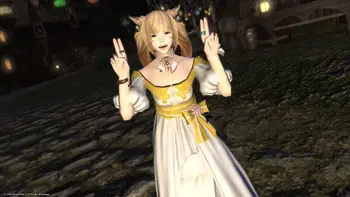 Final Fantasy XIV FF14 Pomlad Obleko Miqo'te Cosplay Kostum Obleko barve lahko spremenite