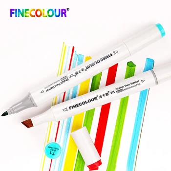 Finecolour EF101 160 Barve Strokovno Umetnosti flomaster Skica Manga Grafični Barve Stalno Označevalcev Za Študente ustvarjalce