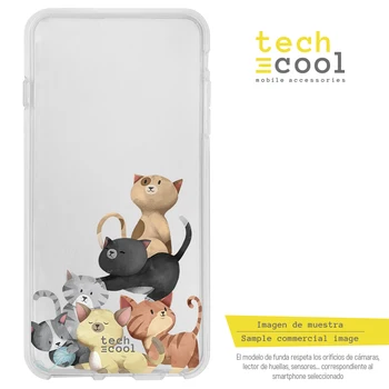 FunnyTech®Silikonsko Ohišje za Huawei Mate 20 Lite l mačke akvarel pregleden