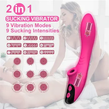 G Samem Sesanju Vibrator za Klitoris Stimulator Wumanizer Nepremočljiva Klitoris Sesanju z 9 Vibracije in Sesanju Načini za Ženske