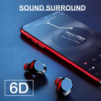 G03 TWS Bluetooth Brezžične Slušalke Led Zaslon IPX7 Nepremočljiva Stereo Šport Čepkov Slušalke 6000mAh Moč Za IOS Android Telefon
