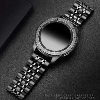 Galaxy watch 46mm band za Samsung Prestavi S3 Obmejni pas GT2 S 3 22 mm iz Nerjavečega jekla zapestnico Huawei watch GT 2 Trak 46 mm 22