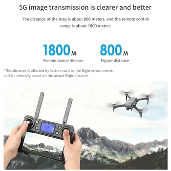 GPS Brnenje K20 5G HD 4K Fotoaparat Strokovno 1800m Slike Prenos Brushless Motor Zložljive Quadcopter RC Dron Darilo RC Igrače