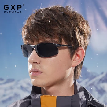 GXP moda Aluminija Moških sončna Očala Vožnje Ogledalo Polarizirana Objektiv UV400 Moška sončna Očala Pilot Style Pribor za Očala