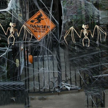 Halloween Grozo Netopirji Okostje Realne Humoreska Živali Skelet Modela 2020 Halloween Horror House Party Težavno Rekvizitov, Okras
