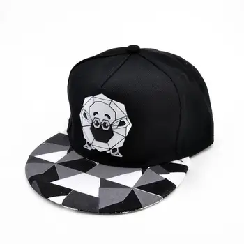 Hip hop ravno klobuk panda živali risanka klobuk kul moda street dance klobuk unisex baseball klobuk
