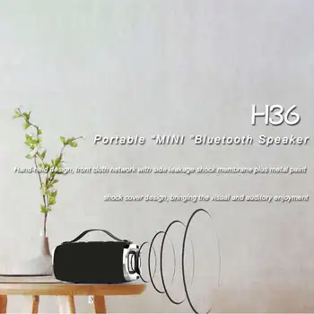 HOPESTAR H36 Mini Bluetooth Zvočnik Zunanji Prenosni Vodotesno Brezžično Majhen Zvočnik Hifi Bas Zvok 3D Stereo Glasbe Tf