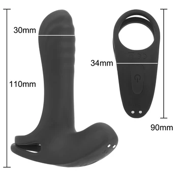 IKOKY Zapozneli Izliv Moški Penis Prstan Vibrator Sex Igrače Za Nekaj Moških, Nekaj Vibrira Obroč Erekcijo Klitoris Stimulator