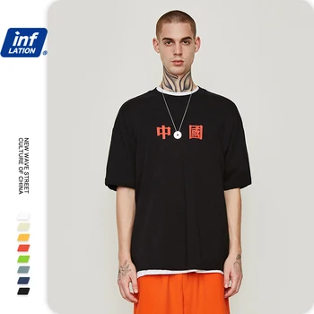INFLACIJA Moški Tee Majica Homme Kitajski Mens T srajce Moda 2020 Trending Bombaž zabavne majice Kratek Rokav T shirt Moški 91118S