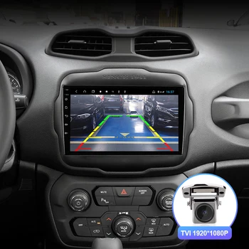 Isudar H53 4G Android 1 Din Avto Radio Za Jeep Renegade-2018 Avto Večpredstavnostna GPS Okta Core RAM 64GB 4GB ROM Kamera DVR FM