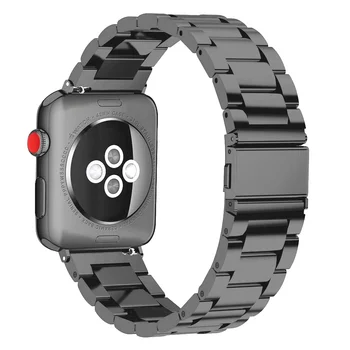 Iz nerjavečega jekla, trak za apple watch band 44 mm iwatch band 42mm 40 mm correa 38 mm Watchband Povezavo zapestnica kovinski zapestje 4 3 2 1