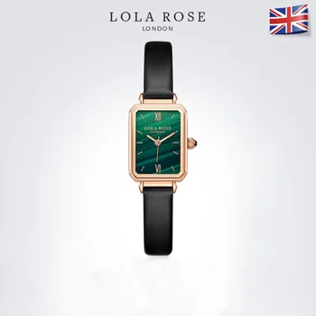 Japonska Kvarčni Gibanje, Visoko Kakovost 7mm Lola Rose Ženske Usnje Smaragdno Nepremočljiva Dame Watch Zegarek Damski Relogio