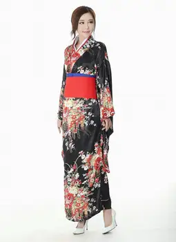 Japonski Tradicionalni Dekle Cvet Gejša Kimono Letnik Ženske Fazi Kažejo Kostum Cosplay Pekel Dekleta Enma Ženske Sakura Bo Ustrezala