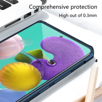 Jasno, Prvotno Primeru Telefon Za Samsung Galaxy A71 Primeru Zajema Luksuzni Odbijača zaščita Pregleden Capa Za Samsung A51 Primerih