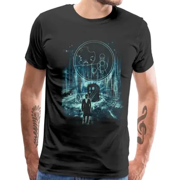 Jaz sem Zdravnik T-shirt Za Moške Lovecraft Zdravnik, Ki Tee Shirt Tardis Vrhovi Priložnostne Očeta Dan Bombaž Krog Vratu T Srajce Novost