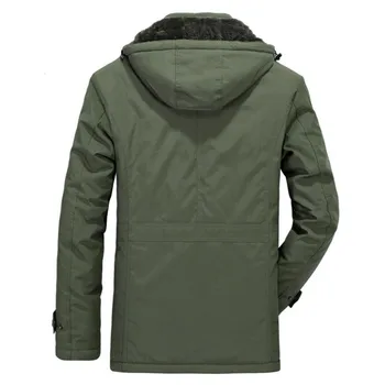 Jeseni in pozimi moška jakna priložnostne topel plašč hooded plus žamet jakno velikosti M-6XL