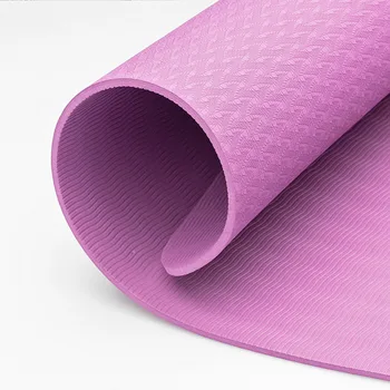 Joga Mat Eno dvojno barvo Non-slip TPE Uresničevanje Šport Pilates Mat za Fitnes Gym Doma Okusa Pad 6 mm/8 mm