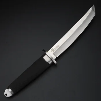 Kampiranje Nož Prostem Preživeti Nož Fiksno Rezilo Noži Visoko Kakovostnega Jekla 440c Lov z Usnjeni Plašč