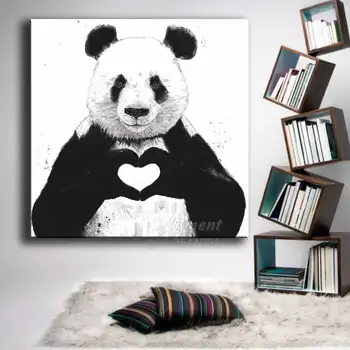 Kdaj Trenutek Diamond Slikarstvo Kitajski Panda Ljubi DIY 5D Diamond Polno Vezenje Okrasnih Slikarstvo, Umetnost Živali ASF832