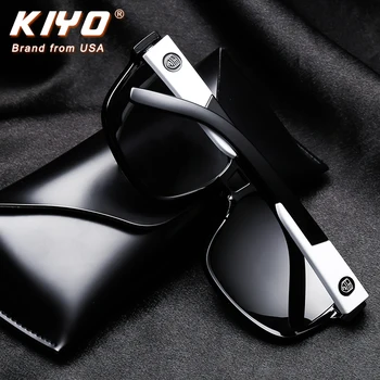 KIYO blagovne Znamke 2020 Nove Ženske Moški Kvadratnih Polarizirana sončna Očala TR90 Klasična Očala za Sonce Visoko Kakovost UV400 Vožnje Očala D008