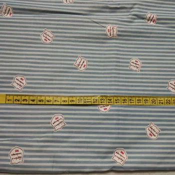 Klasična 50x160cm UK Royal Soliders Avtobus & Blue Stripe Tiskane Bombažne Tkanine Za DIY šivanje Lutka Krpo posteljnina quilting