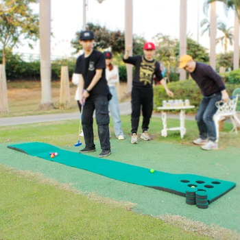 KOFULL Golf Usposabljanje Putting Green Mat Trener Pivo Pong Igra Praksi Dobave