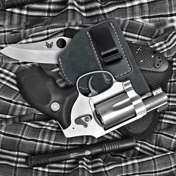 Kosibate Lov Tulec za J Okvir Revolverji Taurus S&W Resnično Antilop Usnja Pištolo Tulec, Taktično Skriti Pasu IWB Kubura