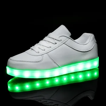 KRIATIV Svetlobna Superge Polnilnik USB Žareče Superge Osvetljeno Čevlji Priložnostne Led čevlji za Otroke, Otroci Obutev LED Copate