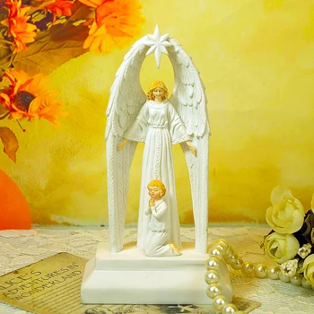 Kristus, luč, angel ornament dekoracijo nam prenesti na ljubezen darila evangelij Jezusa Kristusa, Molite Slika Christos Iesus kip