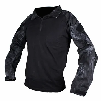 Kryptek Typhon Camo G2 Vojske Taktično Majica Dolg Rokav Quick Dry Moških Prikrivanje Airsoft Vojaške Boj Pohodništvo, Lov Majica S Kratkimi Rokavi