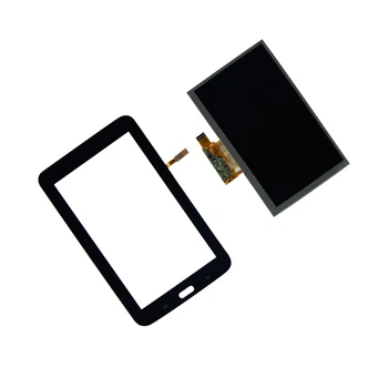 KUERT Za Samsung-Galaxy Tab3 SM-T110 SM-T111 SM-T116 SM-T113 LCD-Zaslon, Zaslon na Dotik, Računalnike Sprednje Steklo Senzor Zamenjava