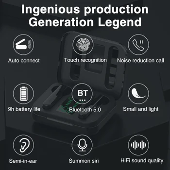 L12 TWS slušalke 2020 Najnovejši V uho Čepkov LED Zaslon Bluetooth 5.0 Brezžični Pro Slušalke 8D stereo Touch Kontrole