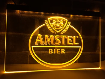LA024 - Amstel Pivo Bar LED Neon Luči Prijavite doma dekor obrti