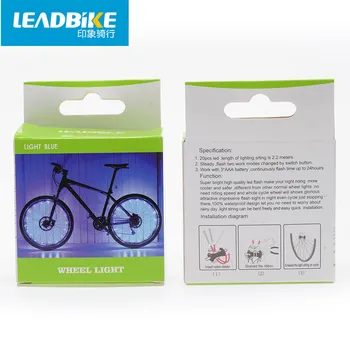 Leadbike Kolesarske Opreme, 20LED Super Svetla Gorski Cesti Kolo Lahka Nepremočljiva USB Polnilne Kolesarjenje Govoril Lučka