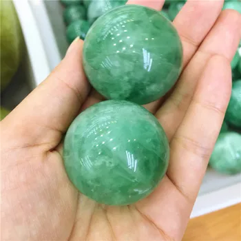 Lepa Naravna Zelena Fluorite žogo Kristalno Reiki Healing Home dekoracijo Obrti
