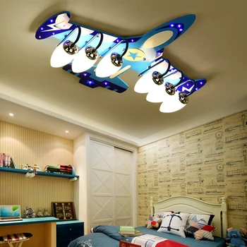 Letalo otroci soba dekor led luči za prostor zaprtih lestenec razsvetljavo lestenci stropne svetilke za dnevna soba dekoracijo