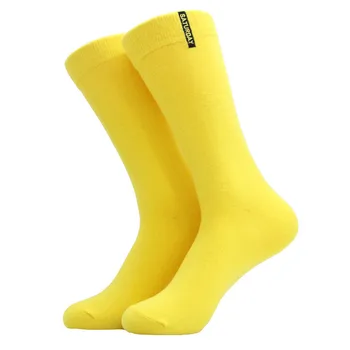 LETSBUY modi mens nogavice česana bombaž barva poslovne nogavice za človeka britanski stil multi-barvne teden nogavice za moške obleko
