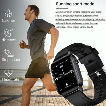 LIGE Nova Pametna Zapestnica Pedometer Fitnes Tracker Srčnega utripa, Krvnega Tlaka, Spremljanje Šport Pametno Gledati Moške za Android iOS
