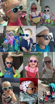 LongKeeper Ogledalo Otroci sončna Očala z ohišjem, Fantje Dekleta Polarizirana Silikonski Varnost sončna Očala Darilo Za Otroke, Otroška UV400 Gafas