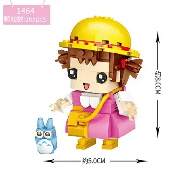 LOŠKI Mini Bloki Qute Risanka Kumamon Model Izobraževalne Igrače Majhnih Anime brinquedos Otroci zidarske Opeke Dekle Darila 1463