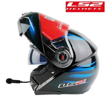 LS2 FF370 Flip Up Motoristična Čelada handfree Bluetooth Slušalke Modularni kask Z Žensko Dirke capacete ls2 interkom moto ECE