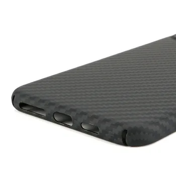 Luksuzni Ogljikovih Vlaken Primeru Telefon Za iPhone 11 pro max kritje Anti-Knock Ultra-tanek Aramid