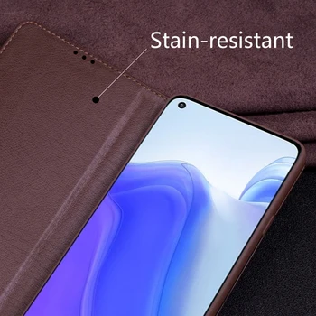 Luksuzni Pravega Usnja Flip Case Za Xiaomi Mi 10T Pro 5G Pokrovček Handmake Usnje Primerih Za Xiaomi 10T Primeru