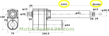LV-30 1000KG sile 160 mm/s hitrost 150mm hoda 12V 24V DC električni industriji linearni pogon,hitro linearni pogon