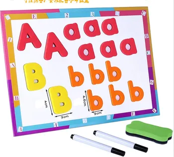 Magnetne Črke z Magnetom risalno Desko Razredu Abeced Set za Otroke ABC Črkovanje in Učenja polje Igrače za Otroke